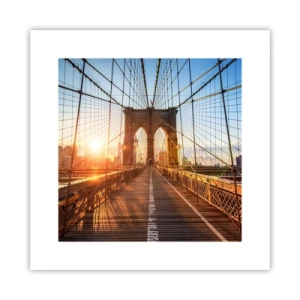 Poster - On a Golden Bridge - 30x30 cm