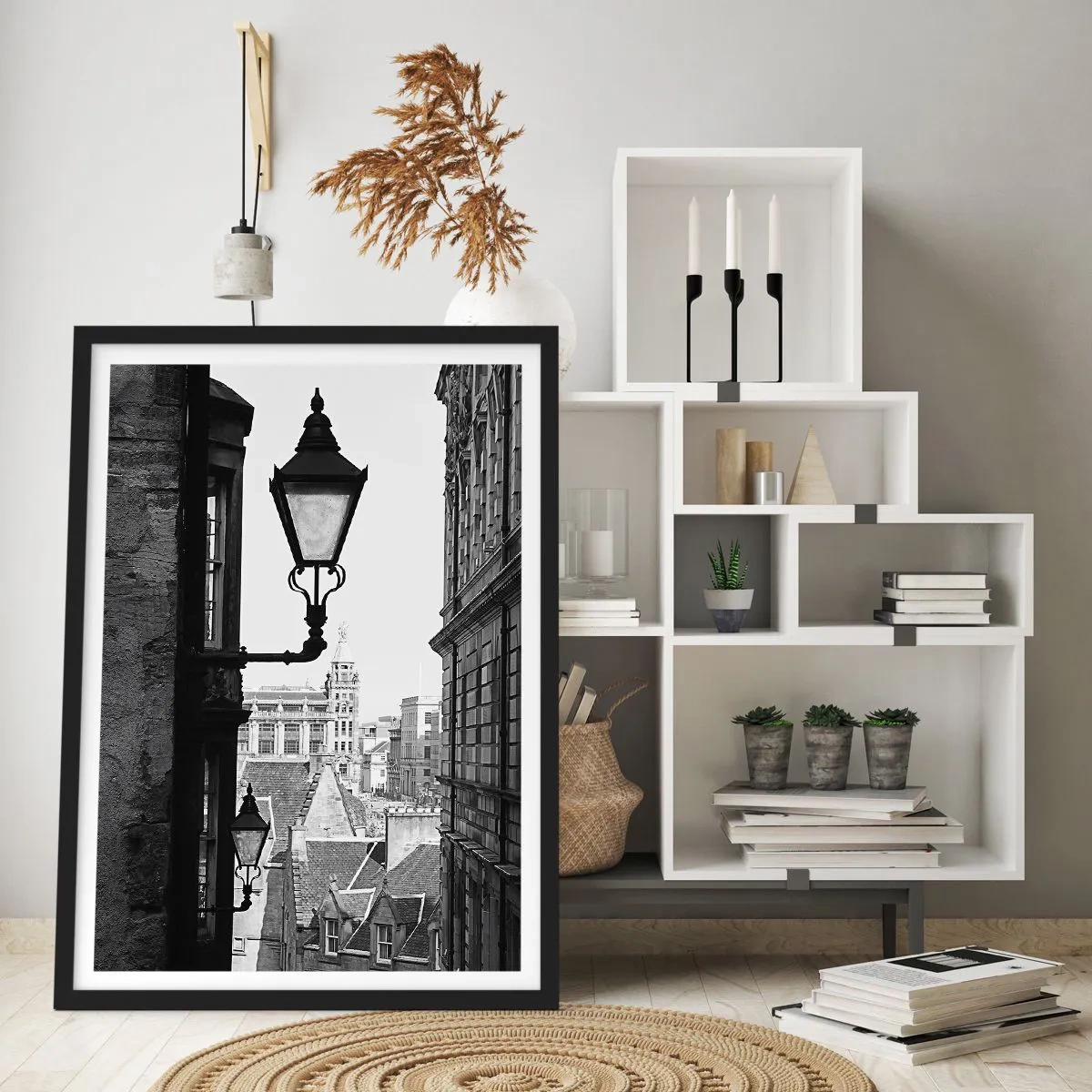Poster in black frame - Tale from Edinburgh - 40x50 cm
