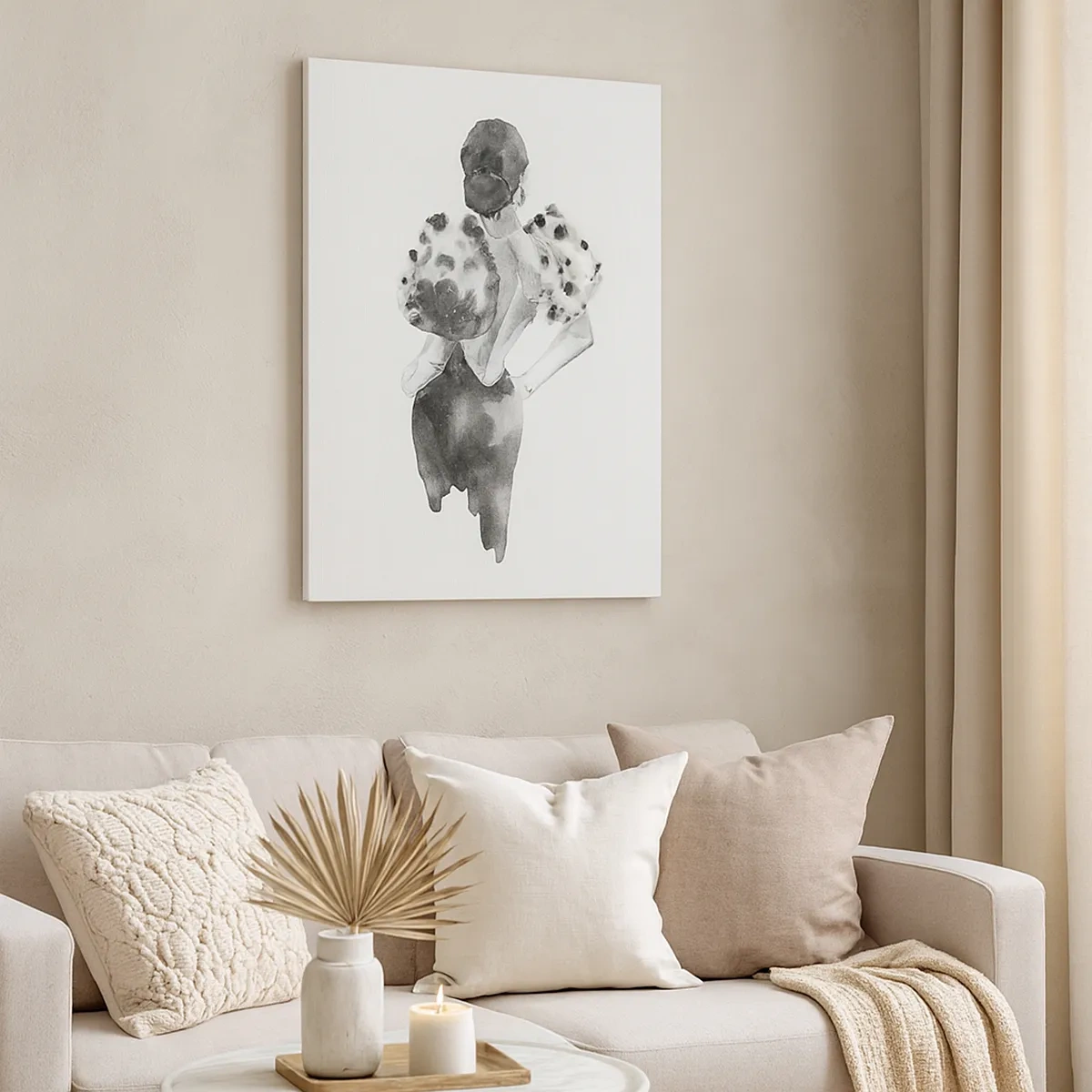 Canvas picture - She Passed by - 50x70 cm