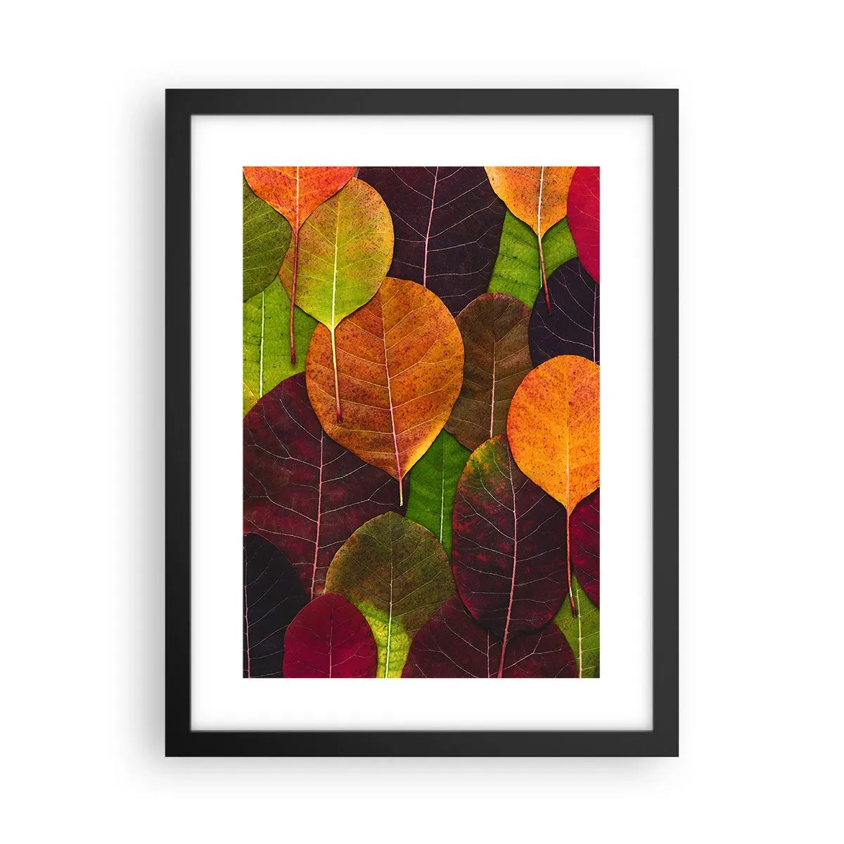 Poster in black frame - Autumn Mosaics - 30x40 cm