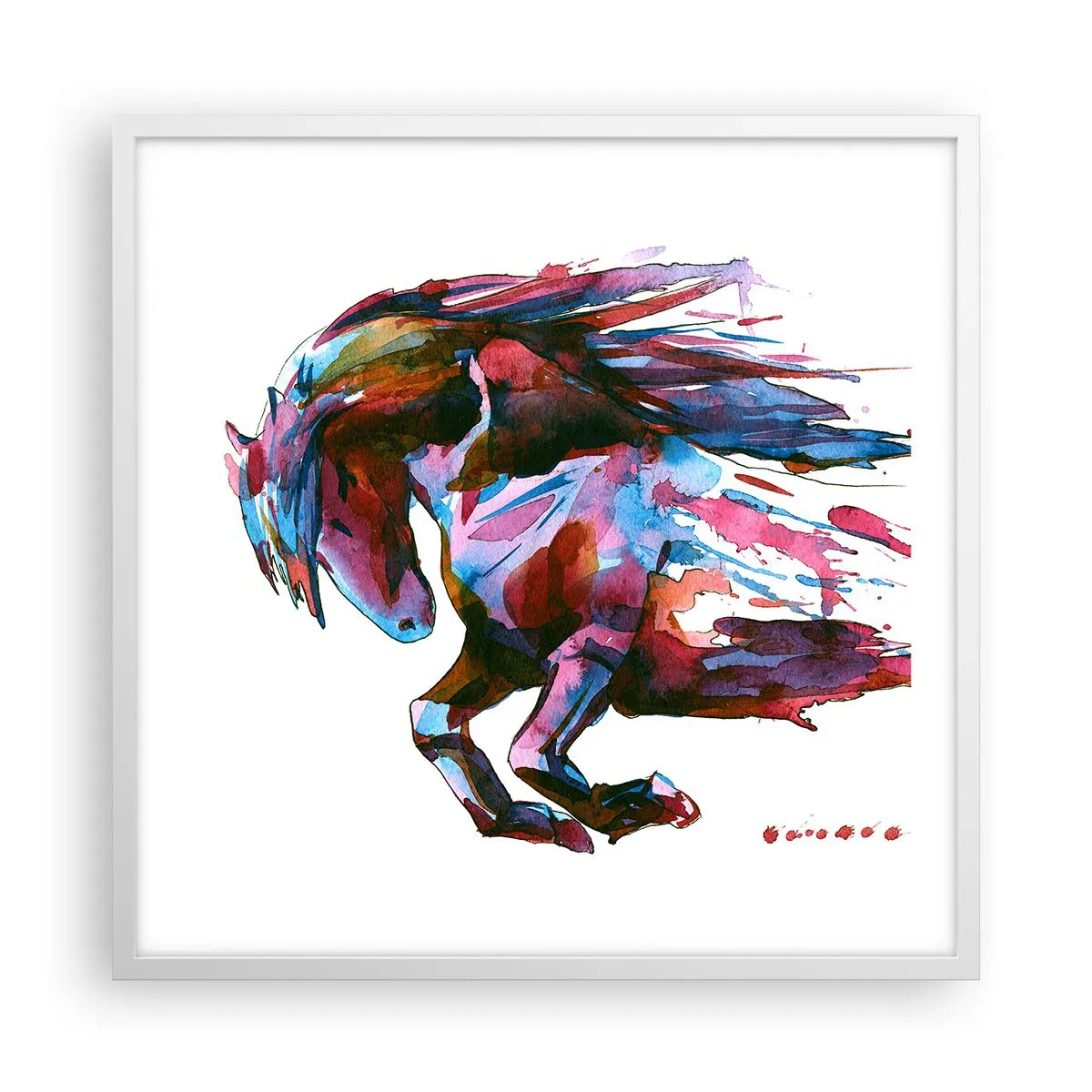 Poster in white frmae - In Elation - 60x60 cm