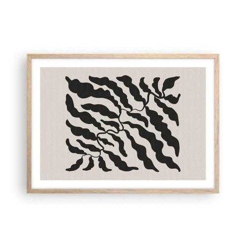 Poster in light oak frame - Nature of a Square - 70x50 cm