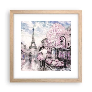 Poster in light oak frame - If You Were To Fall In Love - 30x30 cm