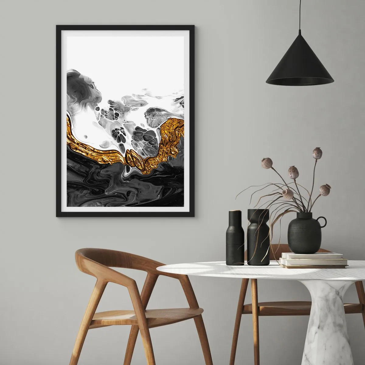 Poster in black frame - Limited Composition - 40x50 cm