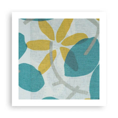 Poster - Among Azure Leaves - 50x50 cm