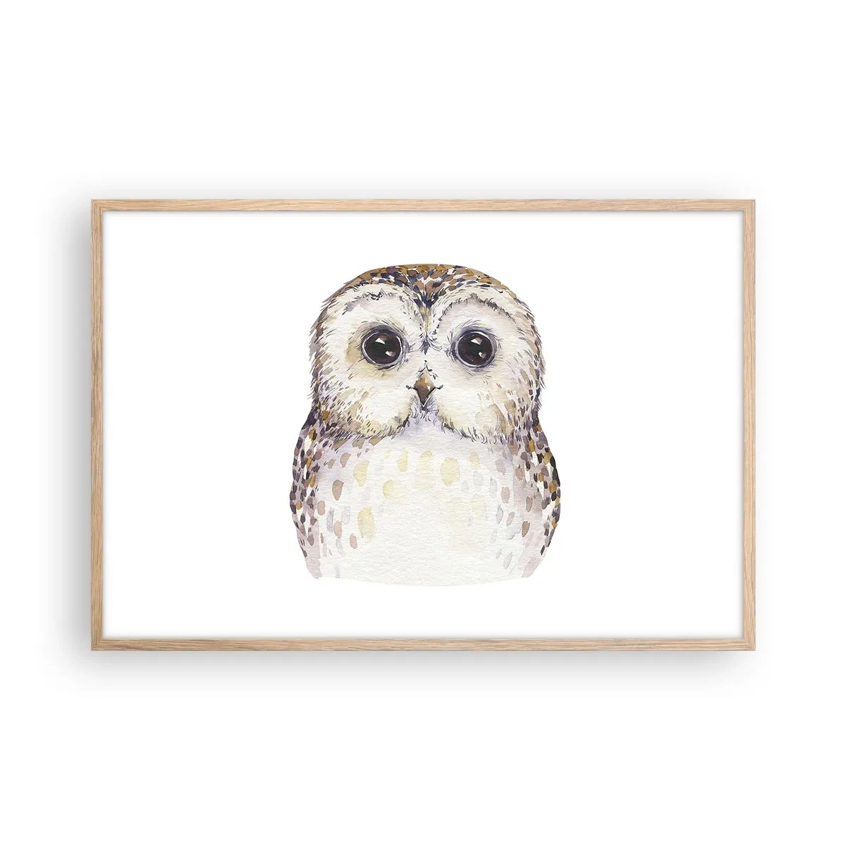 Poster in light oak frame - Look Me in the Eyes - 91x61 cm