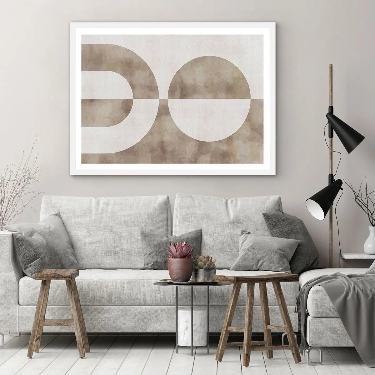 Poster in white frmae - Similarities and Differences - 70x50 cm