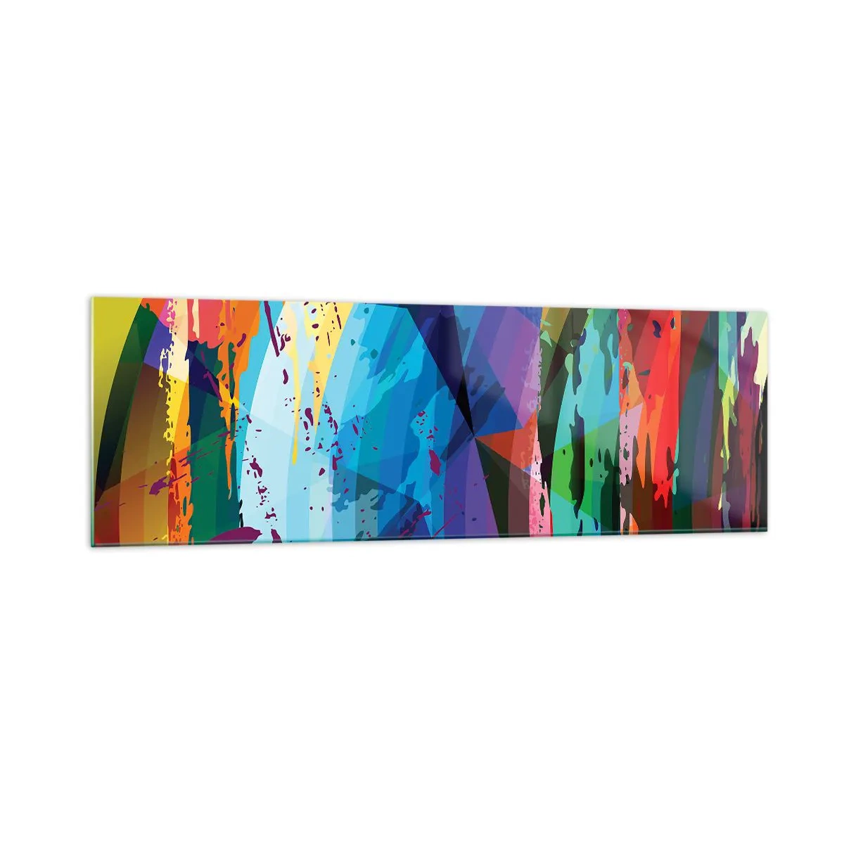 Glass picture - Outburst of Colours - 160x50 cm