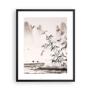 Poster in black frame - Quiet As a Rice Field - 40x50 cm