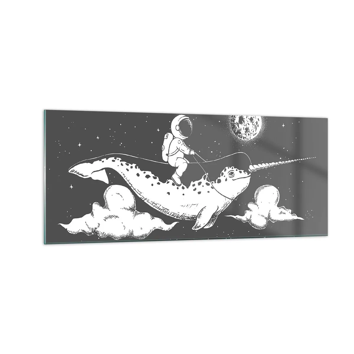 Glass picture - Space Rider - 100x40 cm