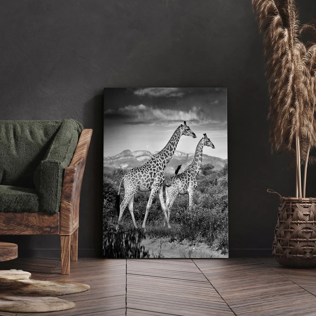 Canvas picture - Higher Spheres in Africa - 55x100 cm