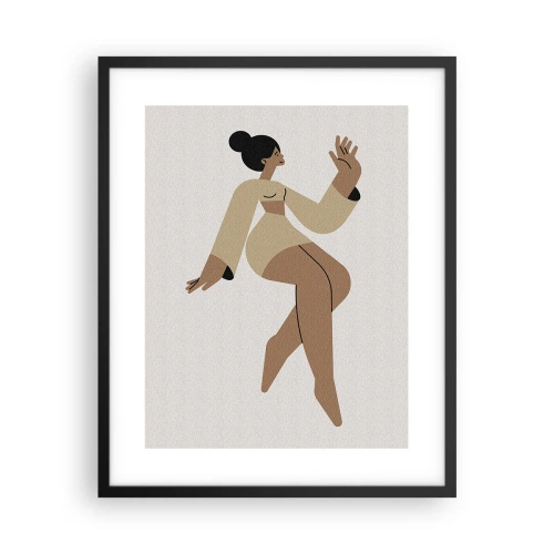 Poster in black frame - Shape of Grace - 40x50 cm