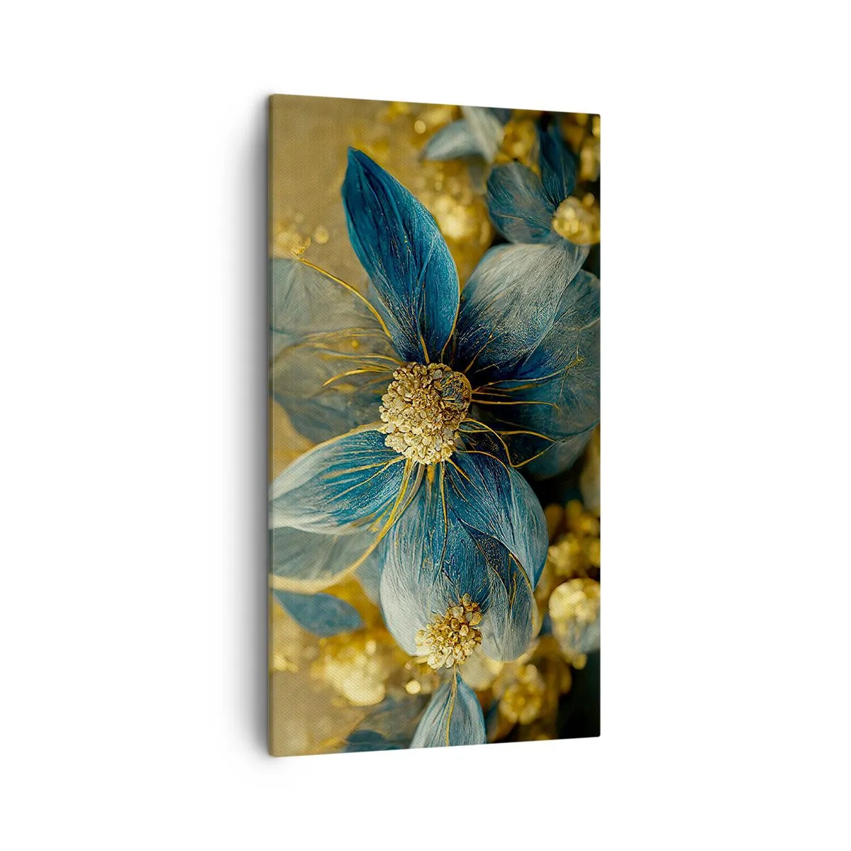 Canvas picture - Blossoming in Gold - 45x80 cm