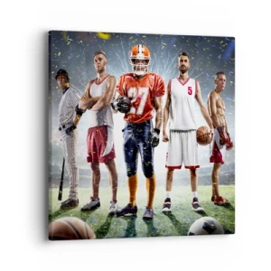 Canvas picture - Gladiators of the Pitch - 40x40 cm