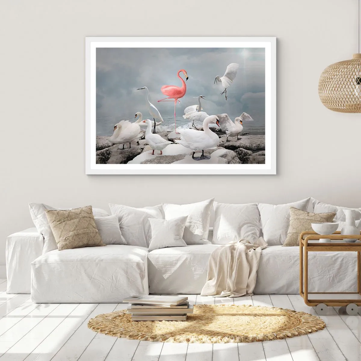 Poster in white frmae - Where Did I Come from? - 100x70 cm