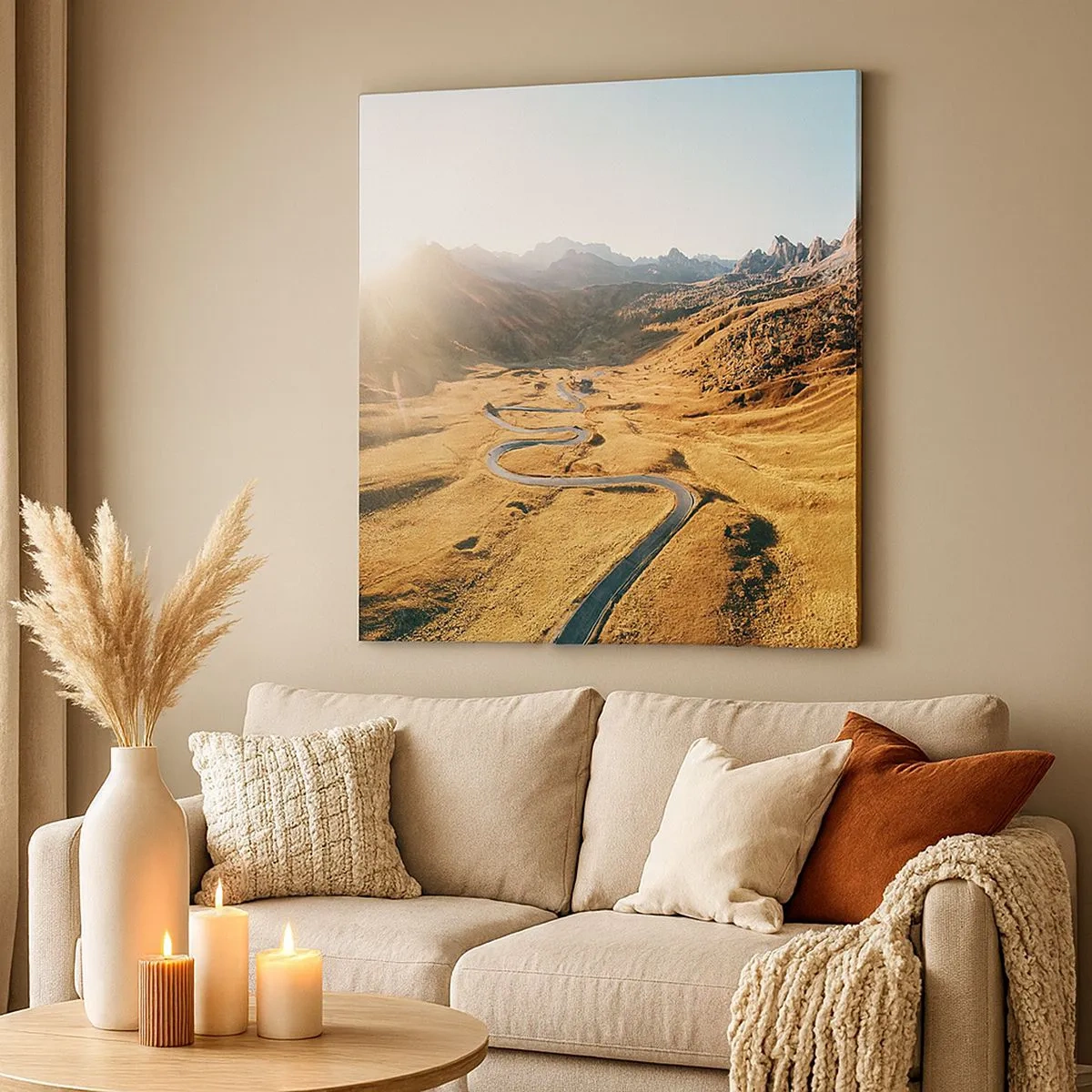 Canvas picture - In a Golden Valley - 30x30 cm