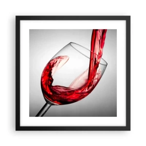 Poster in black frame - Colour - Movement - Sound - 40x40 cm