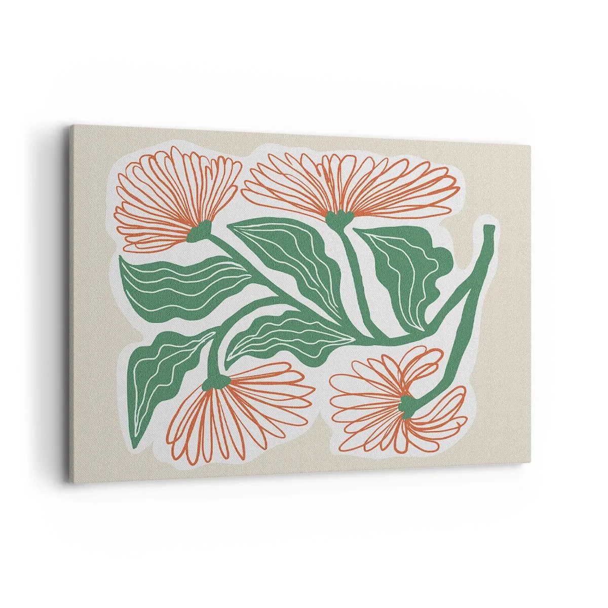 Canvas picture - Folk and Modern - 100x70 cm