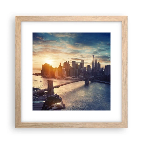 Poster in light oak frame - Monument to the Culture of the West - 30x30 cm