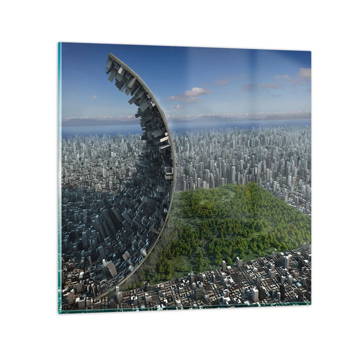 Glass picture - Nature Is Eternal - 50x50 cm