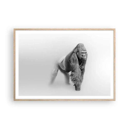 Poster in light oak frame - Certain of Its Strength - 100x70 cm