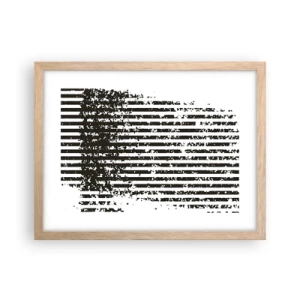 Poster in light oak frame - Rhythm and Noise - 40x30 cm