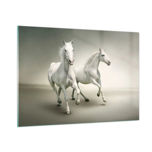 Glass picture - White Power! - 100x70 cm
