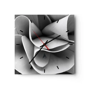 Wall clock - Clock on glass - It Is Happening in Space - 40x40 cm