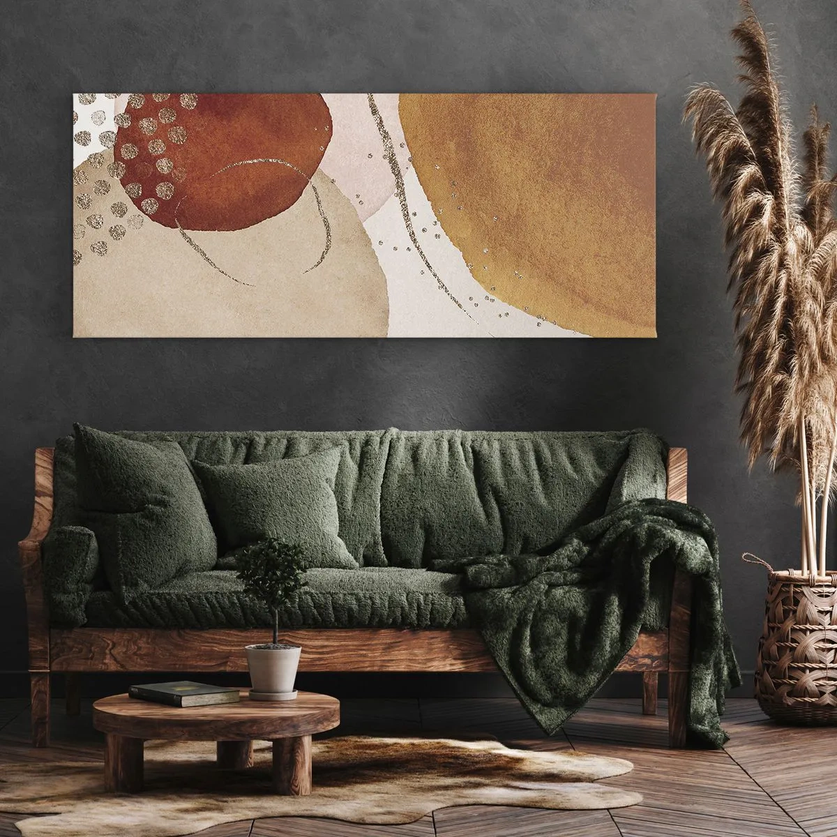 Canvas picture - Roundness and Movement - 90x30 cm
