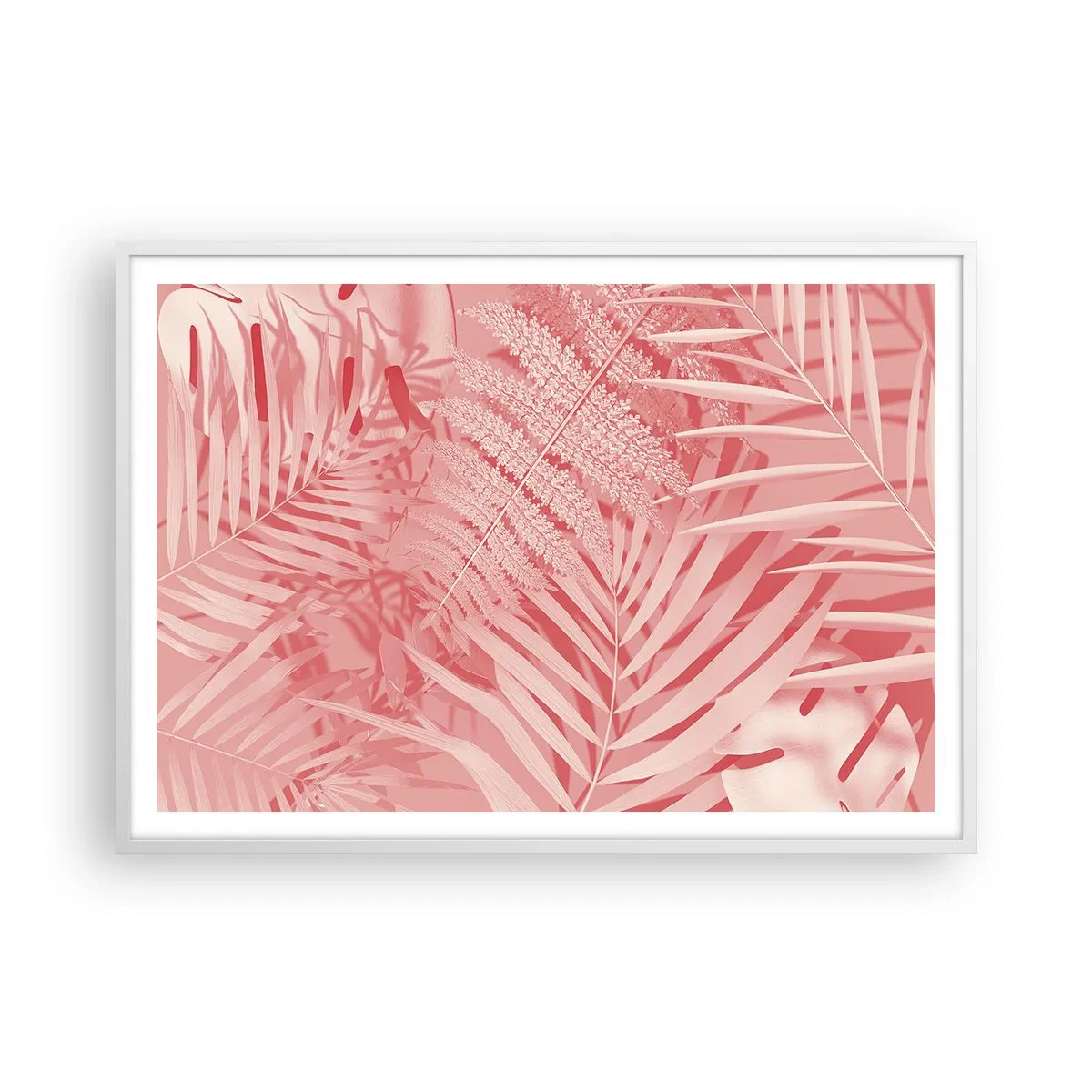 Poster in white frmae - Pink Concept - 100x70 cm