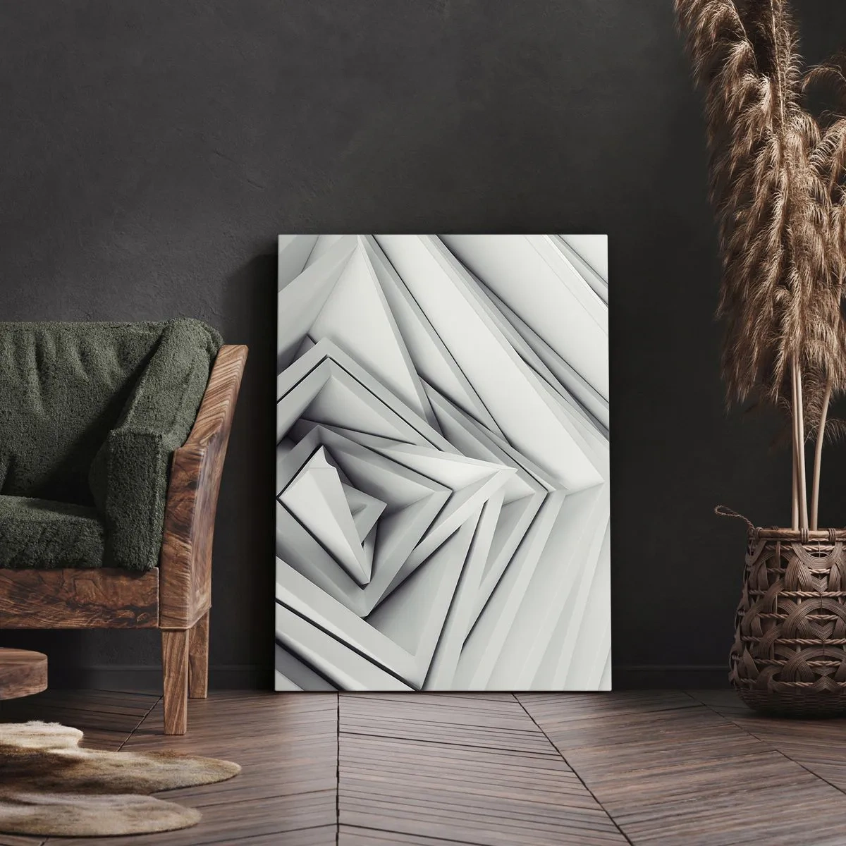 Canvas picture - Acute Angles Budding - 65x120 cm