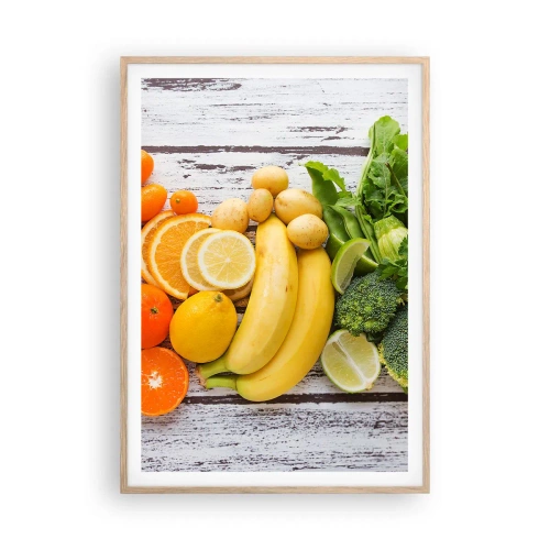 Poster in light oak frame - Is that Not Enough? - 70x100 cm