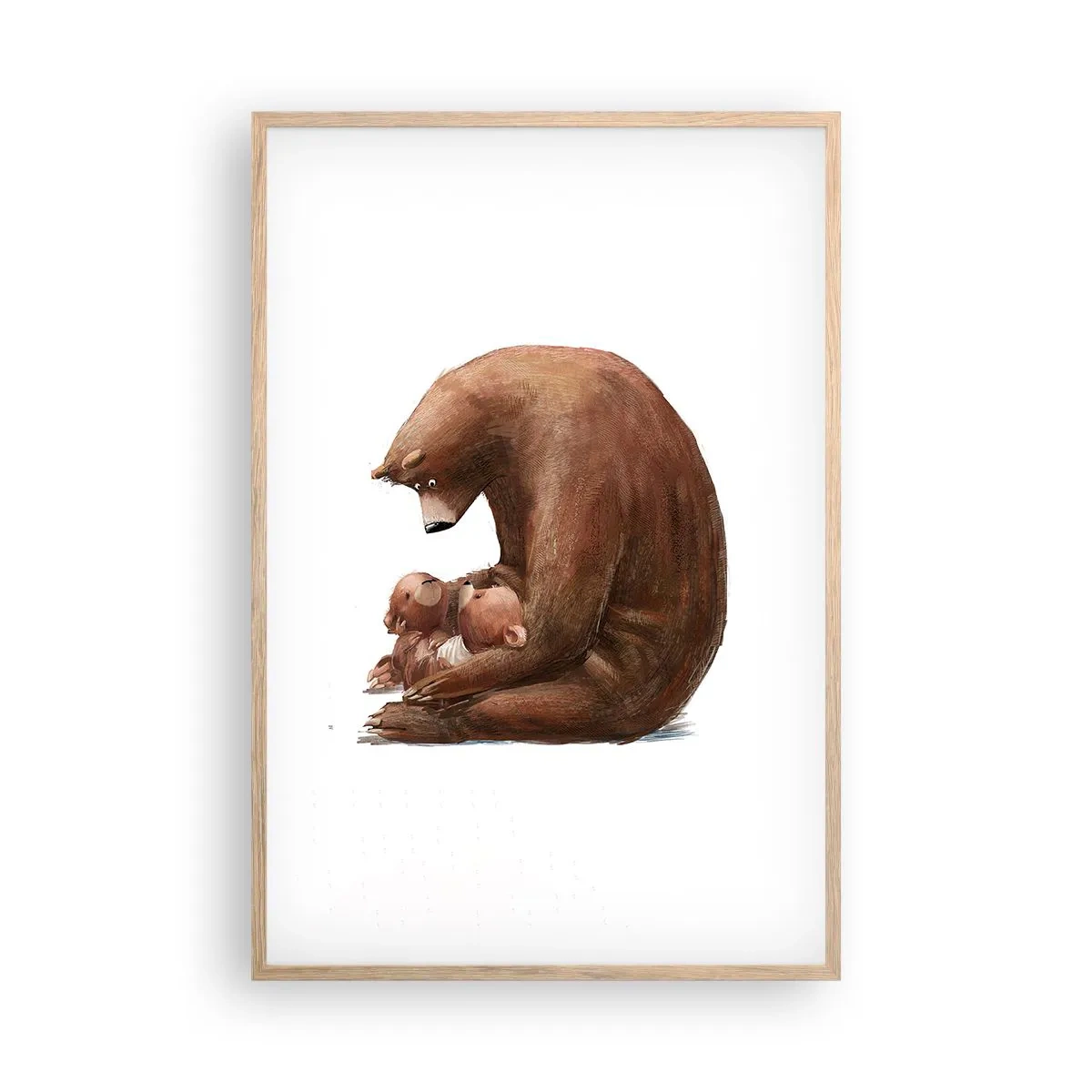 Poster in light oak frame - Sweet Dreams, Kids - 61x91 cm