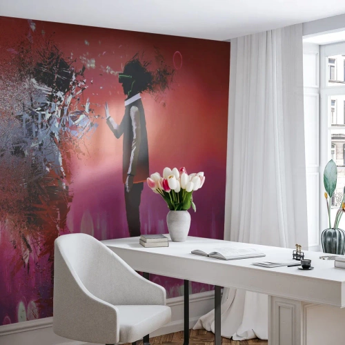 Self-Adhesive Photo Wallpaper Deluxe Sticker - Can You Look Inside You? - Abstraction, Piece, People - 100x70 cm