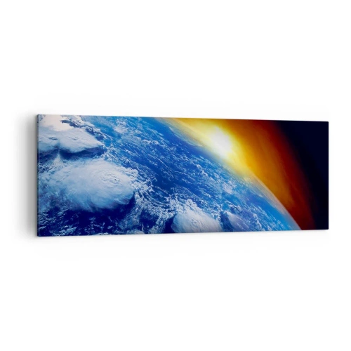Canvas picture - Sunrise by the Blue Planet - 140x50 cm