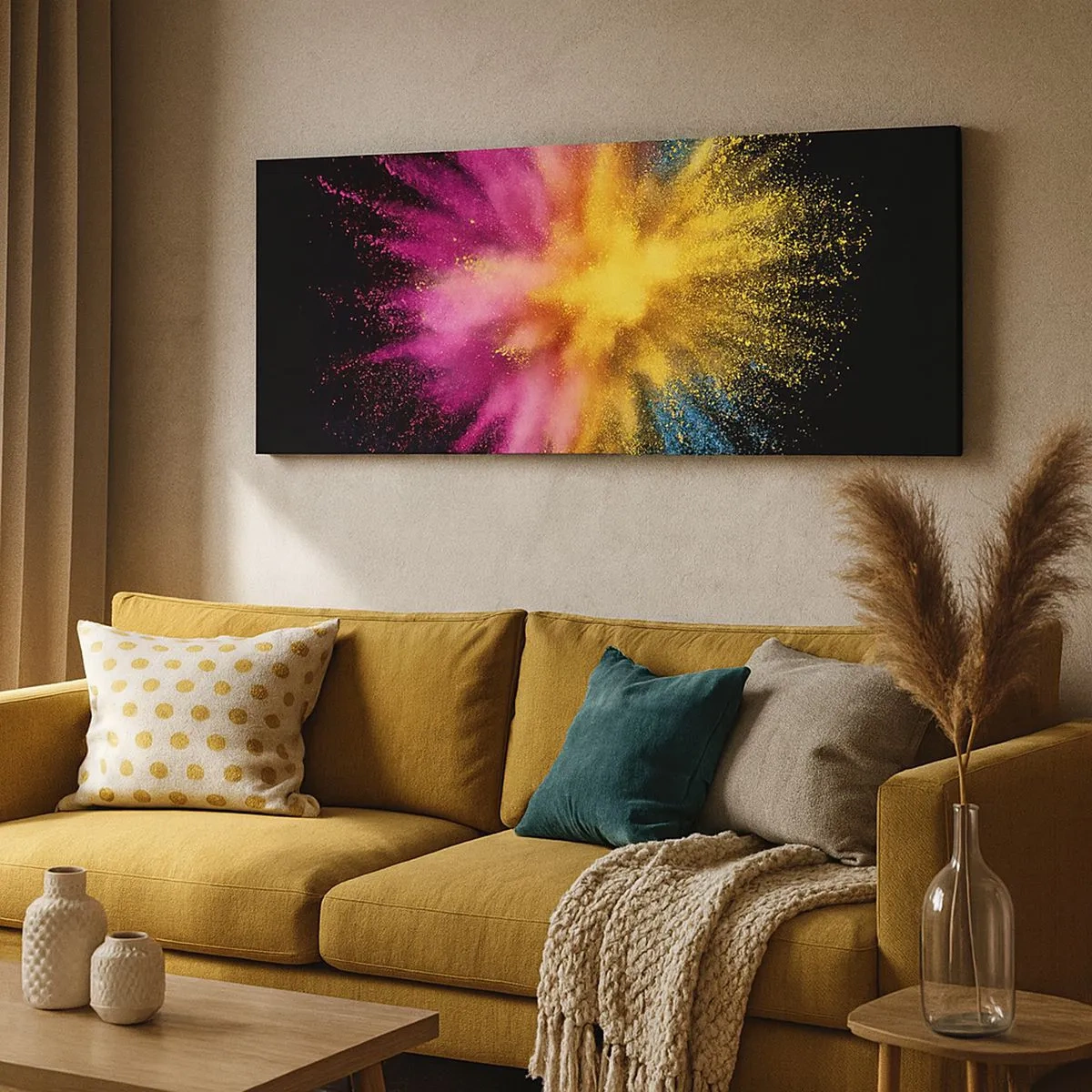 Canvas picture - Birth of Colours - 100x40 cm