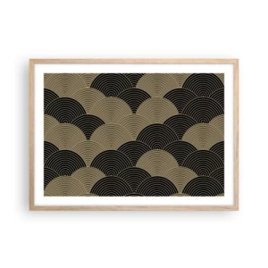 Poster in light oak frame - Unity in Multitude - 70x50 cm