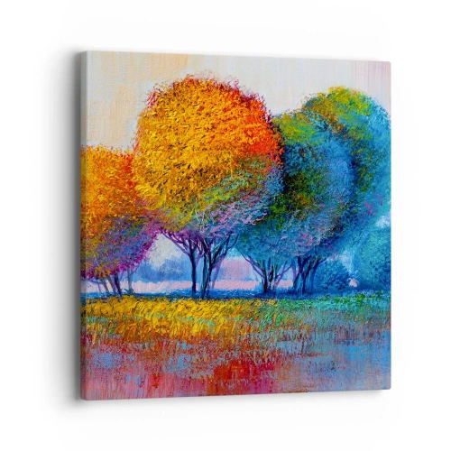 Canvas picture - Cluster of Dashing Colours - 40x40 cm