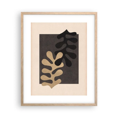 Poster in light oak frame - Absence and Completion - 40x50 cm