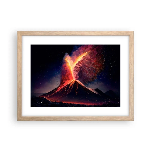 Poster in light oak frame - Beauty and Threat - 40x30 cm