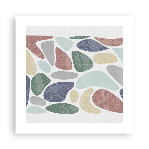 Poster - Mosaic of Powdered Colours - 40x40 cm