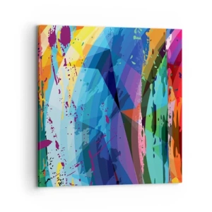 Canvas picture - Outburst of Colours - 70x70 cm