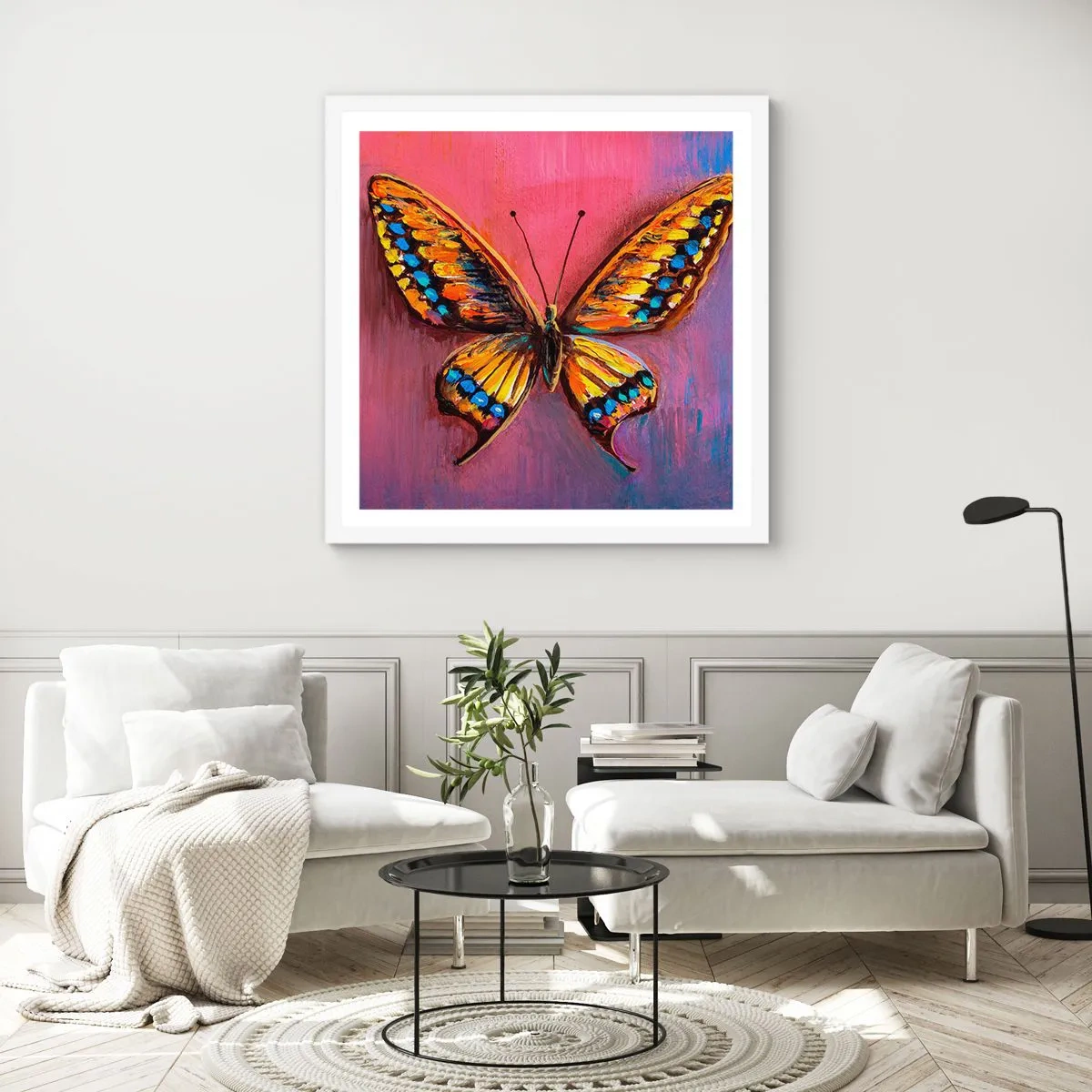 Poster in white frmae - Jewel of Nature - 40x40 cm