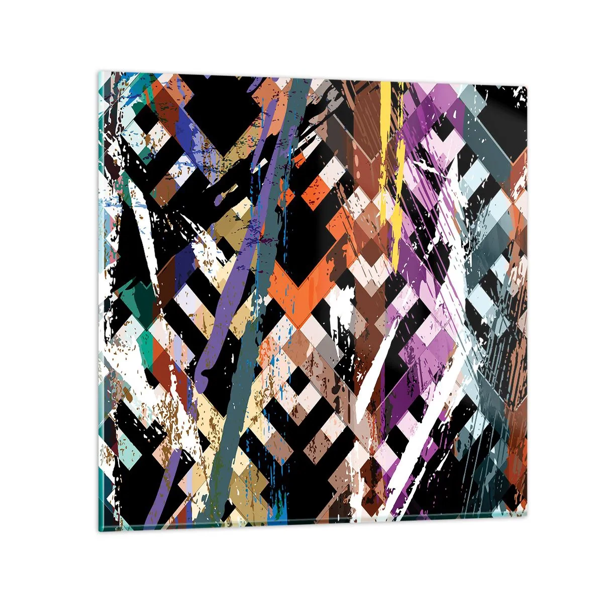 Glass picture - Squared - 50x50 cm