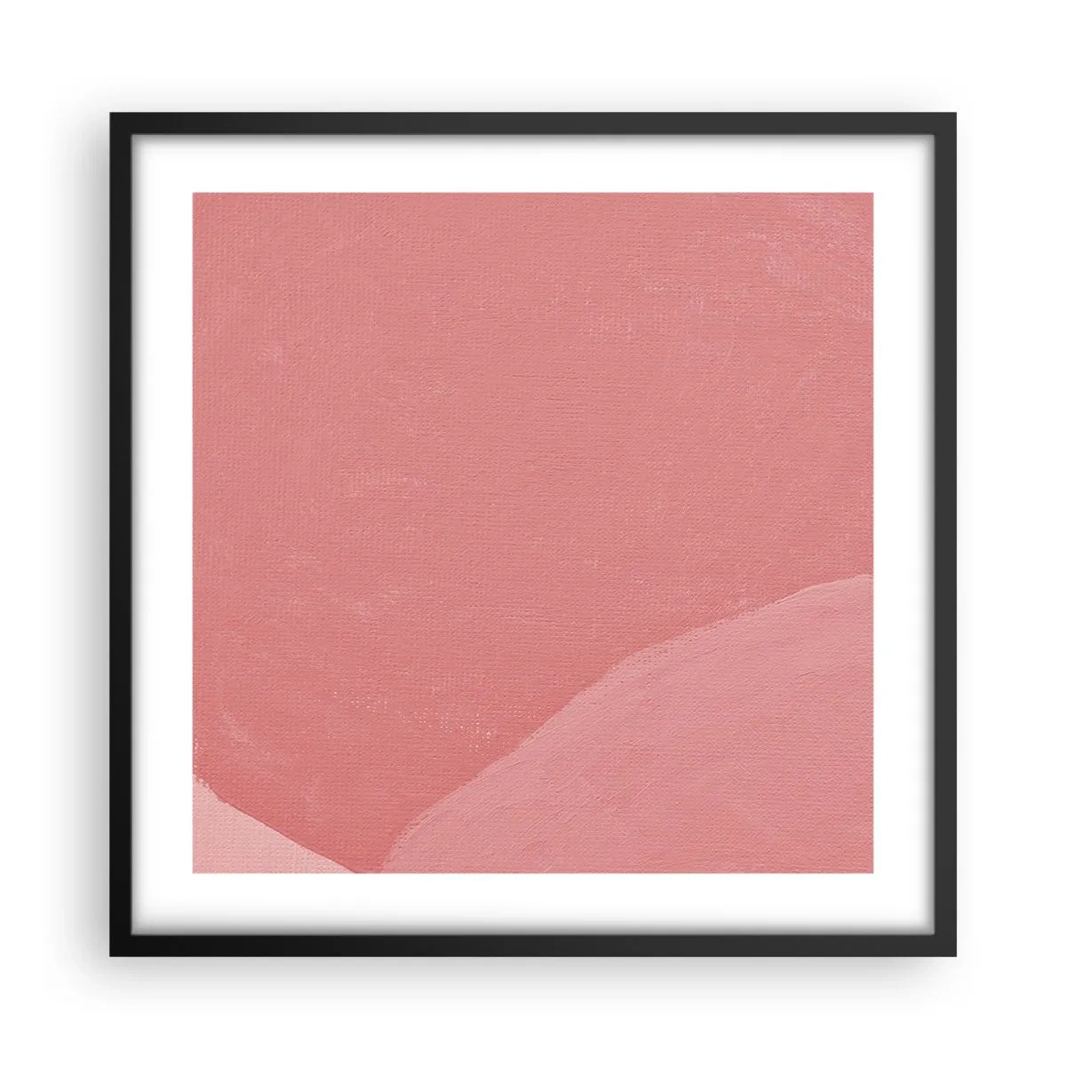 Poster in black frame - Organic Composition In Pink - 50x50 cm