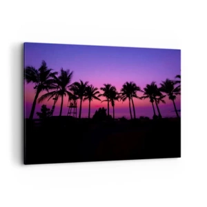 Canvas picture - Evening under the Palms - 120x80 cm