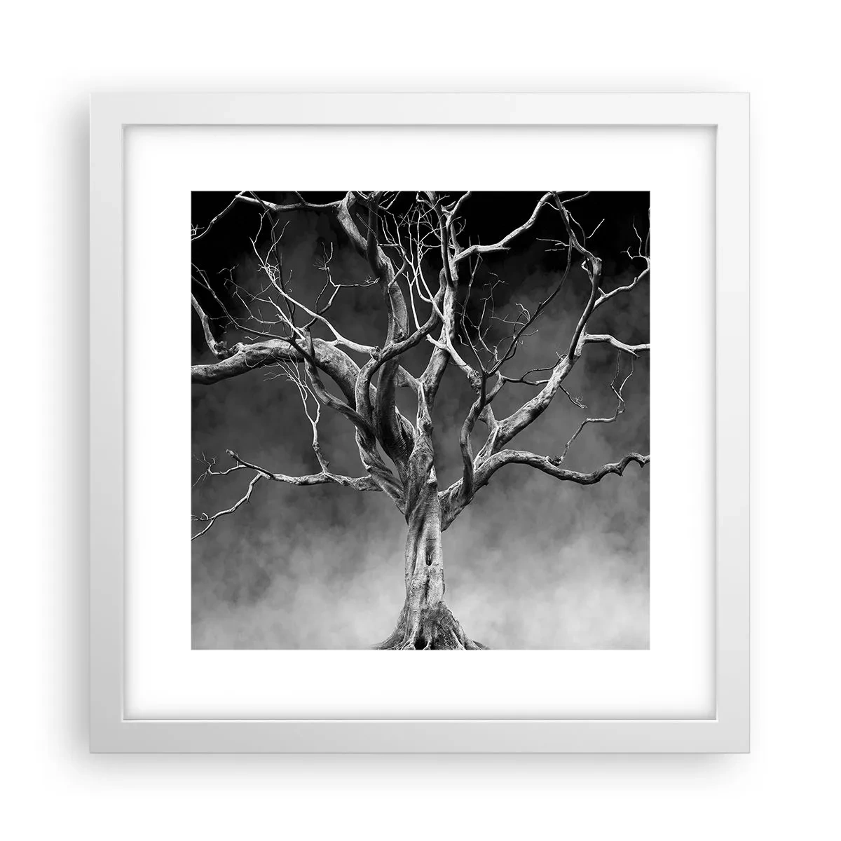 Poster in white frmae - Primordial and Sacred - 30x30 cm