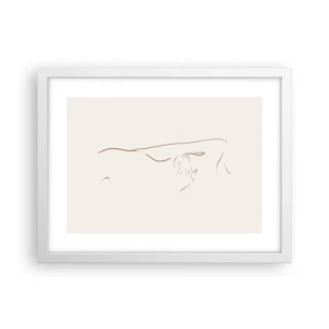 Poster in white frmae - Shape of Desire - 40x30 cm