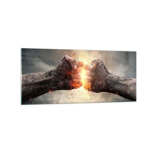 Glass picture - Stand Up and Fight - 120x50 cm