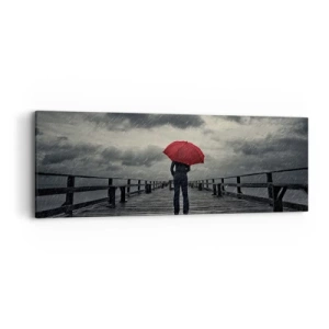 Canvas picture - Don't Mind the Rain - 90x30 cm
